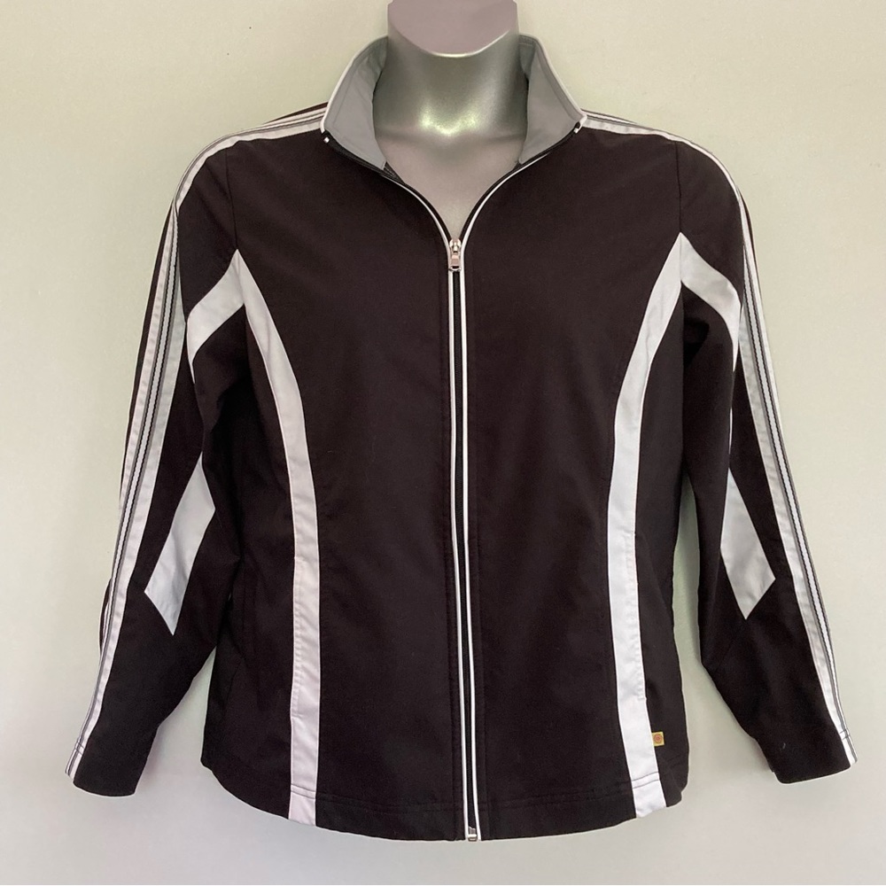 Made for Life Large Black White Grey full zip Jacket